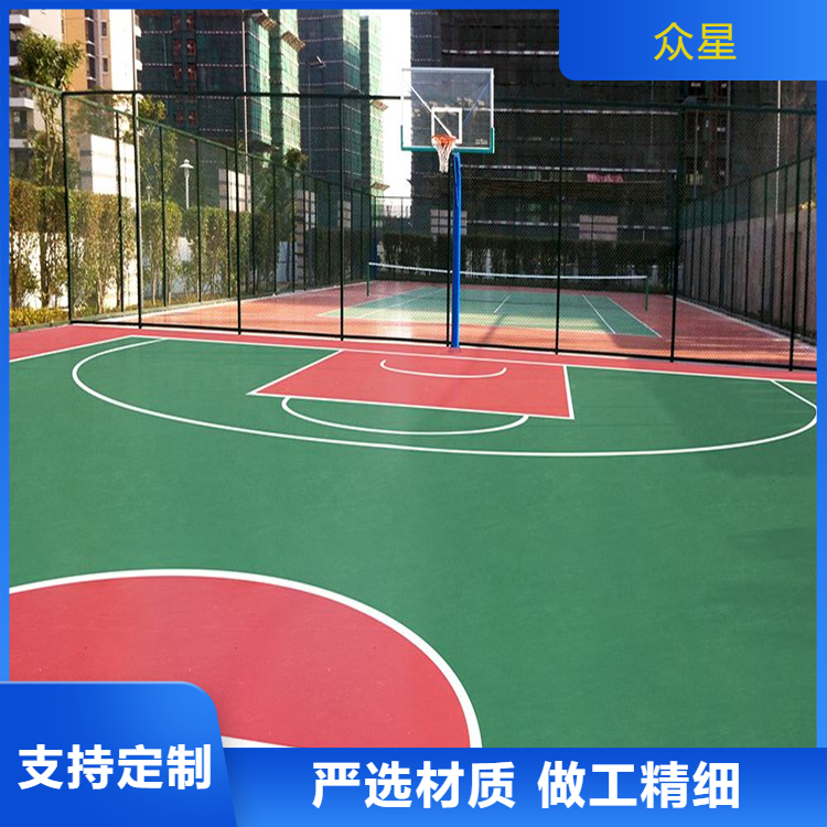 安顺市EPDM颗粒篮球场硅PU - 厂家